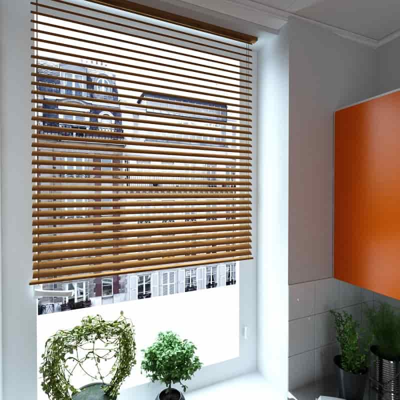 Wood Look Aluminum Blinds Curtain