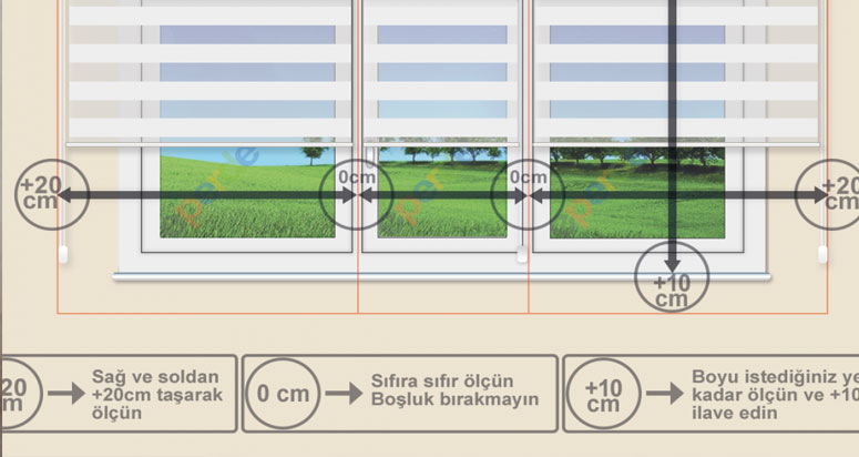 Zebra Perde Ölçüsü Nasıl Alınır